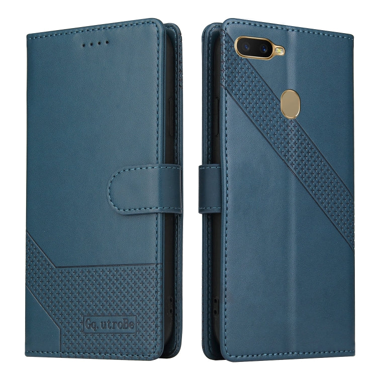 For OPPO A7 2018 GQUTROBE Skin Feel Magnetic Leather Phone Case