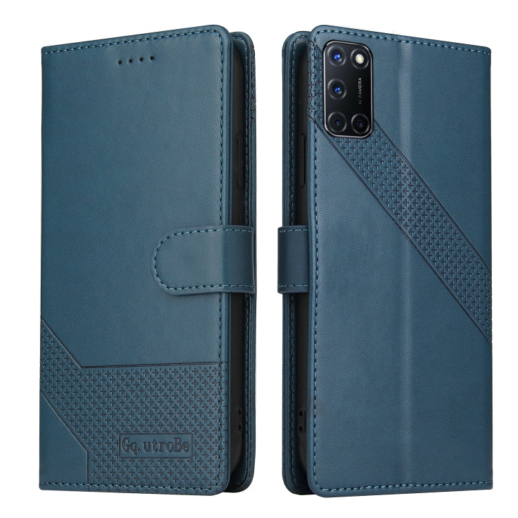 For OPPO A52 GQUTROBE Skin Feel Magnetic Leather Phone Case
