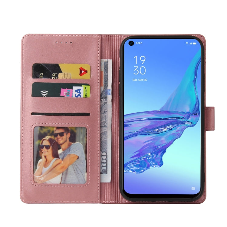 For OPPO A53 GQUTROBE Skin Feel Magnetic Leather Phone Case