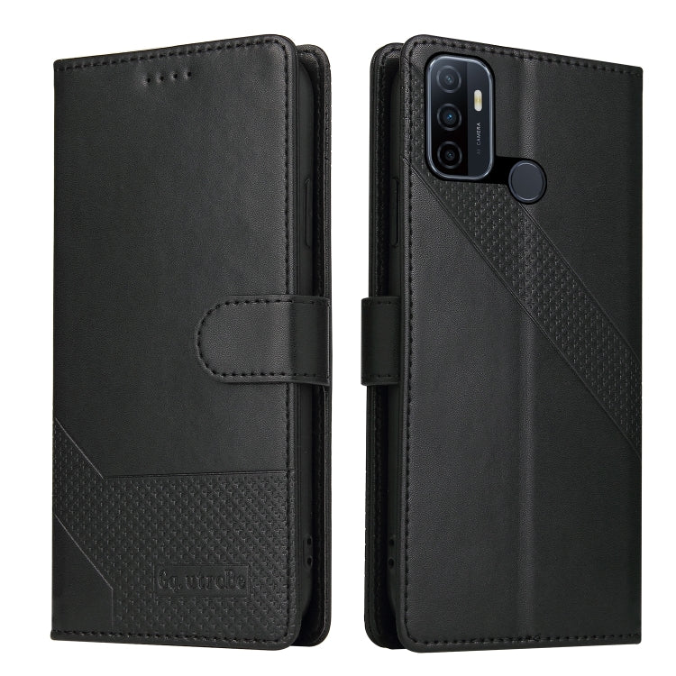 For OPPO A53 GQUTROBE Skin Feel Magnetic Leather Phone Case