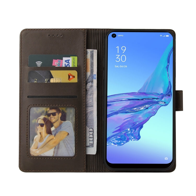 For OPPO A53 GQUTROBE Skin Feel Magnetic Leather Phone Case