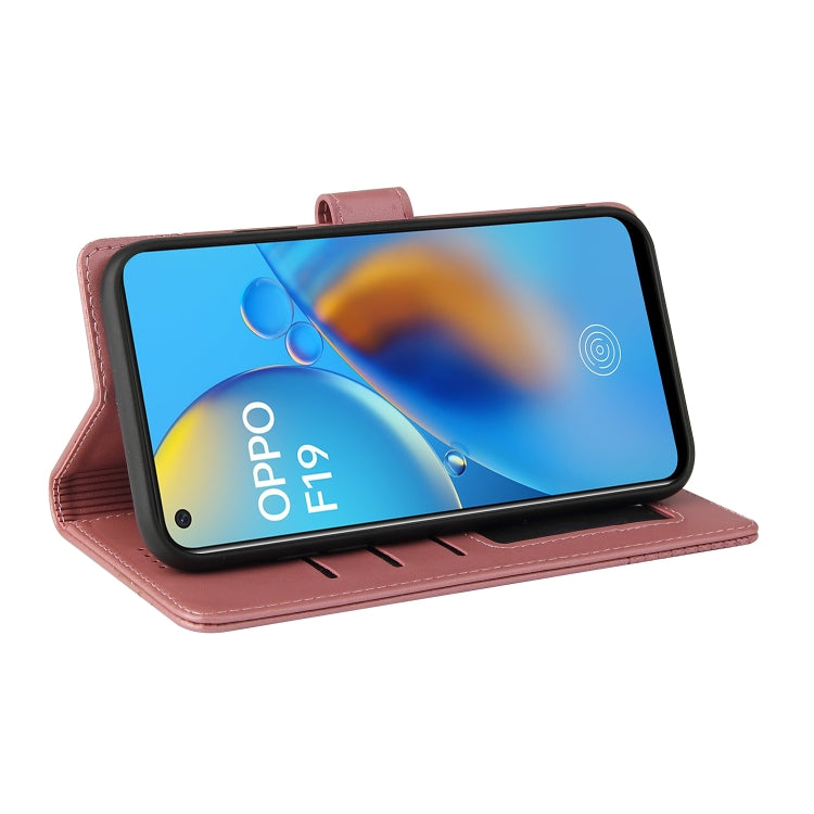 For OPPO A74 / F19 GQUTROBE Skin Feel Magnetic Leather Phone Case