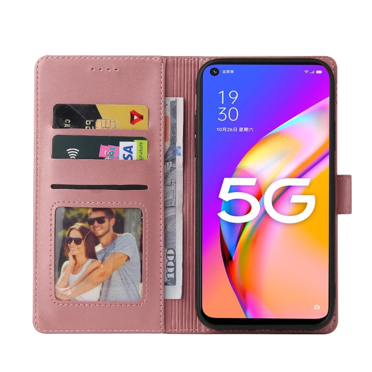 For OPPO A93 5G GQUTROBE Skin Feel Magnetic Leather Phone Case