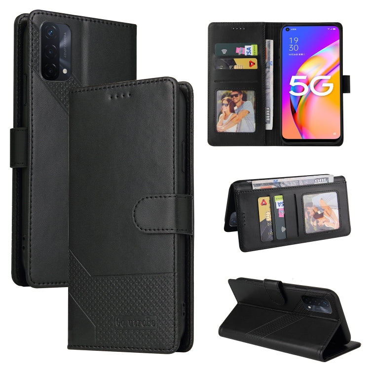 For OPPO A93 5G GQUTROBE Skin Feel Magnetic Leather Phone Case