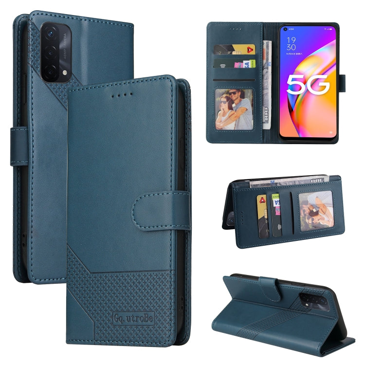 For OPPO A93 5G GQUTROBE Skin Feel Magnetic Leather Phone Case