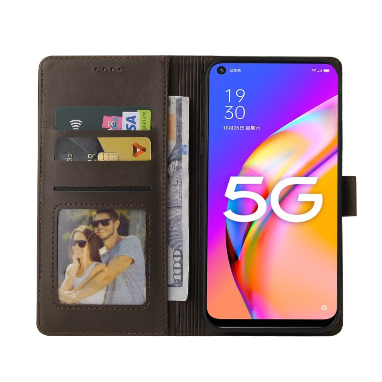 For OPPO A93 5G GQUTROBE Skin Feel Magnetic Leather Phone Case