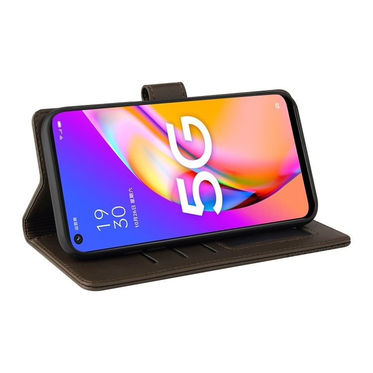 For OPPO A93 5G GQUTROBE Skin Feel Magnetic Leather Phone Case