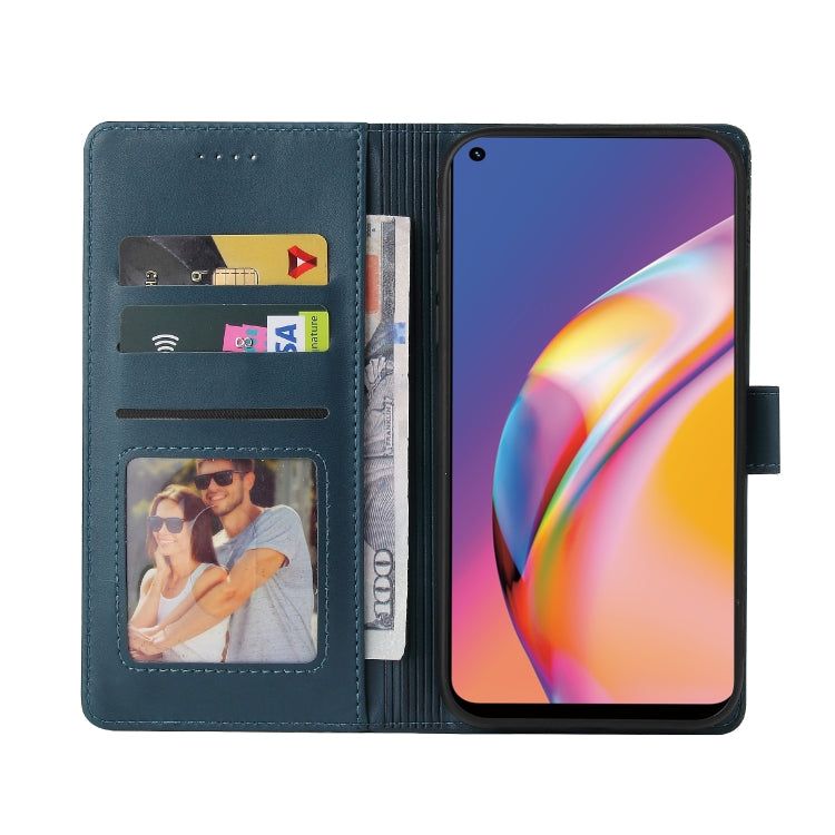 For OPPO A94 GQUTROBE Skin Feel Magnetic Leather Phone Case
