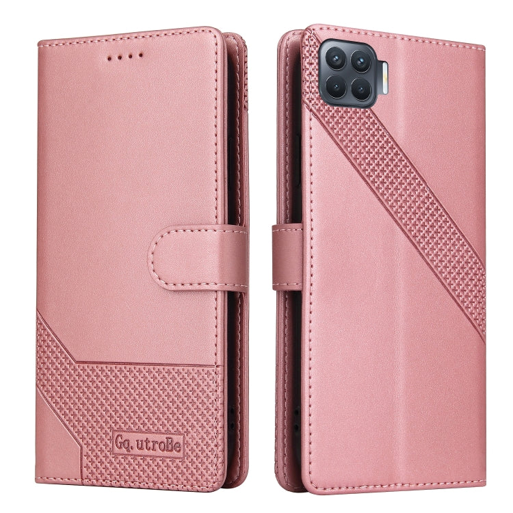 For OPPO F17 Pro / A93 GQUTROBE Skin Feel Magnetic Leather Phone Case