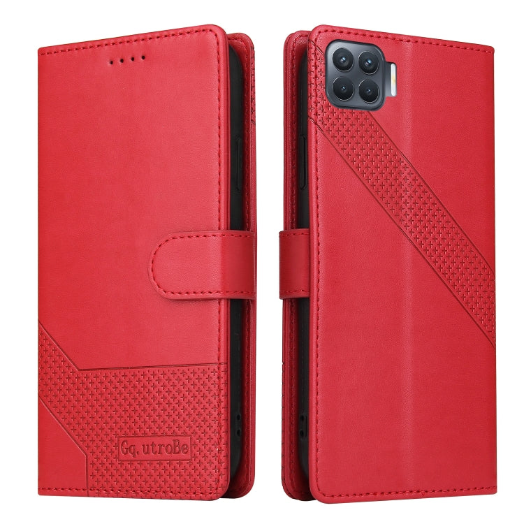 For OPPO F17 Pro / A93 GQUTROBE Skin Feel Magnetic Leather Phone Case