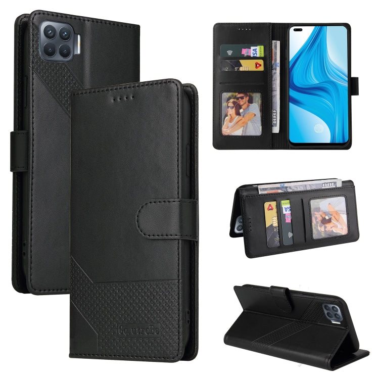 For OPPO F17 Pro / A93 GQUTROBE Skin Feel Magnetic Leather Phone Case