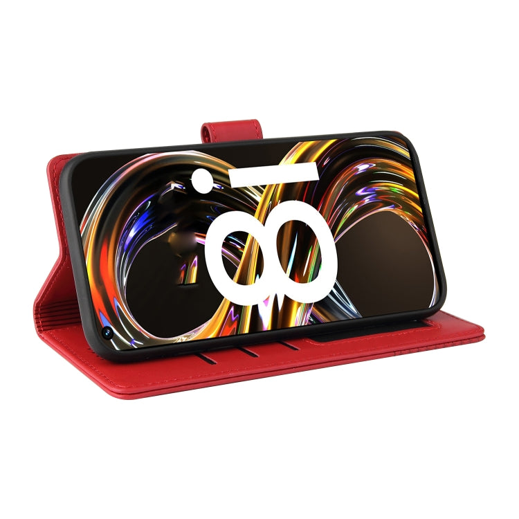 For Realme 8i GQUTROBE Skin Feel Magnetic Leather Phone Case