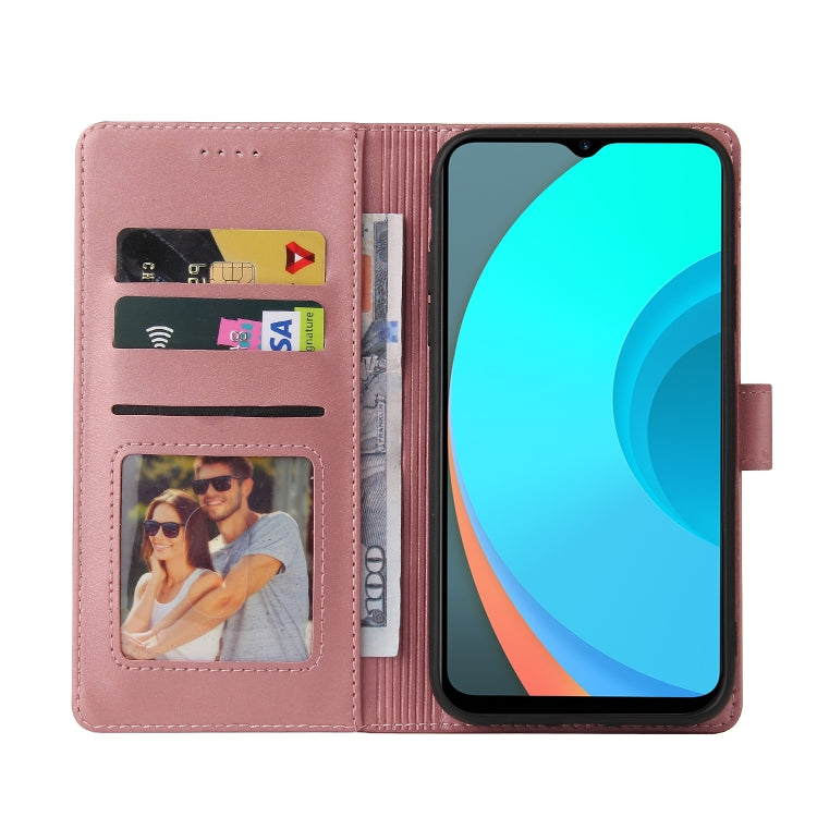 For Realme C11 GQUTROBE Skin Feel Magnetic Leather Phone Case