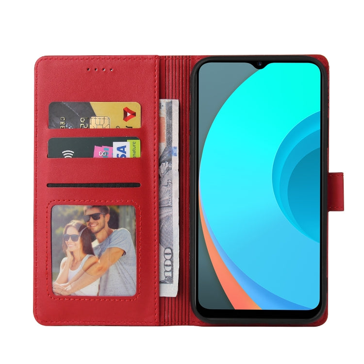 For Realme C11 GQUTROBE Skin Feel Magnetic Leather Phone Case