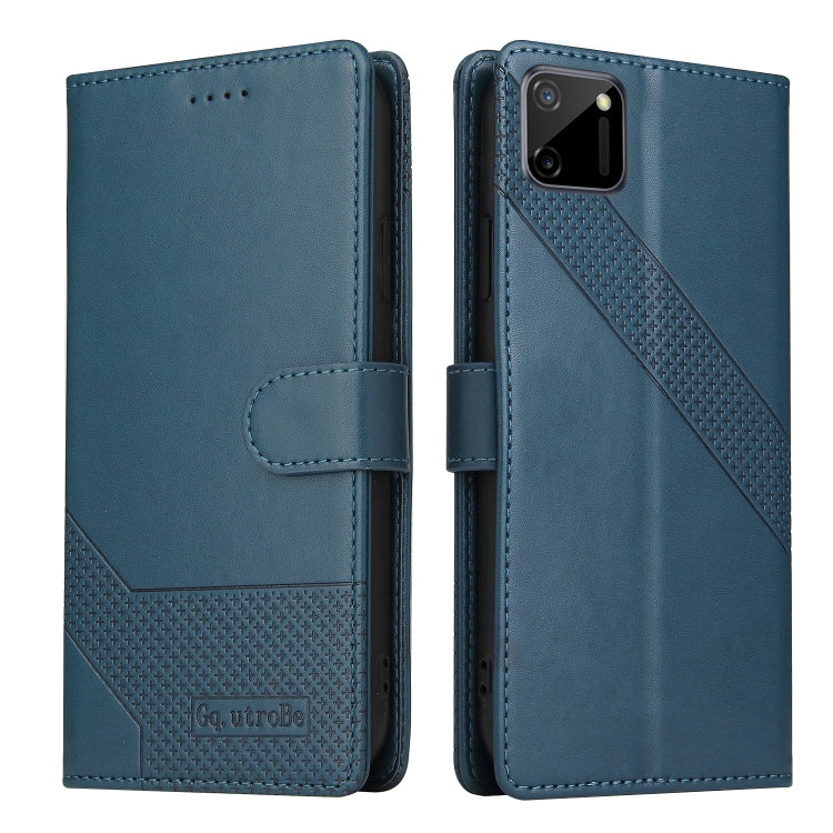 For Realme C11 GQUTROBE Skin Feel Magnetic Leather Phone Case