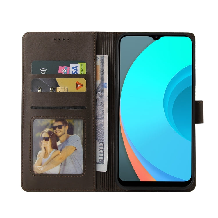 For Realme C11 GQUTROBE Skin Feel Magnetic Leather Phone Case