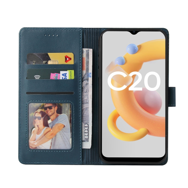 For Realme C21Y GQUTROBE Skin Feel Magnetic Leather Phone Case