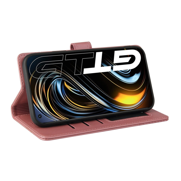 For Realme GT 5G GQUTROBE Skin Feel Magnetic Leather Phone Case