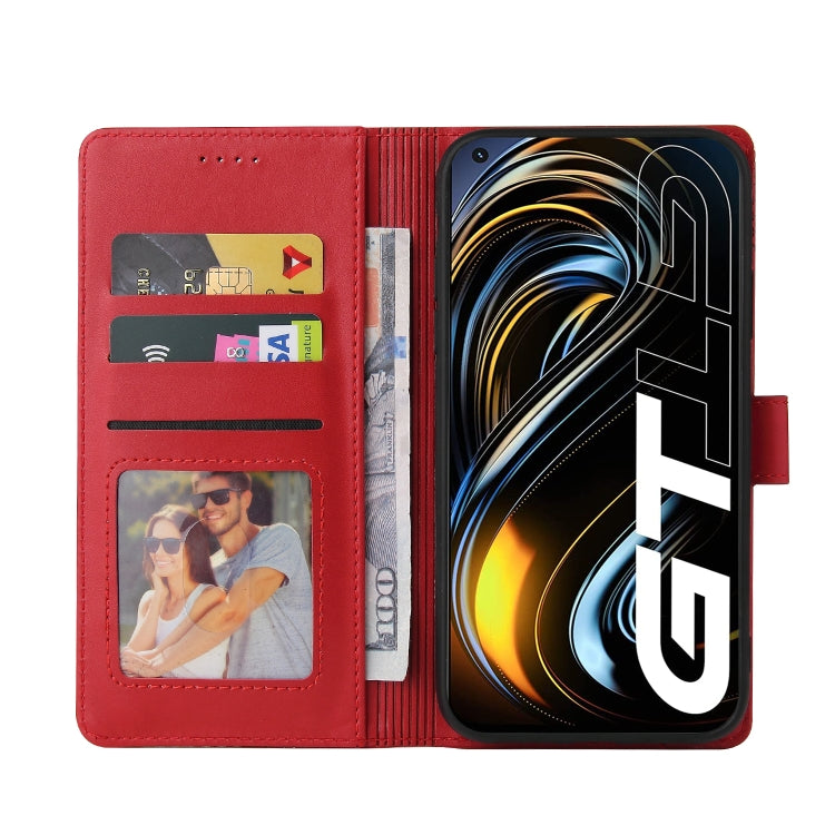 For Realme GT 5G GQUTROBE Skin Feel Magnetic Leather Phone Case