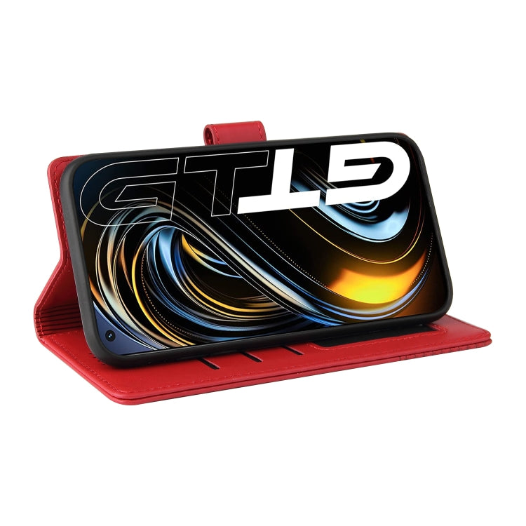 For Realme GT 5G GQUTROBE Skin Feel Magnetic Leather Phone Case