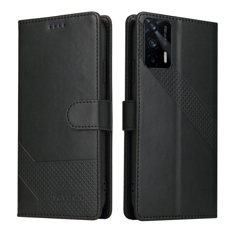 For Realme GT 5G GQUTROBE Skin Feel Magnetic Leather Phone Case