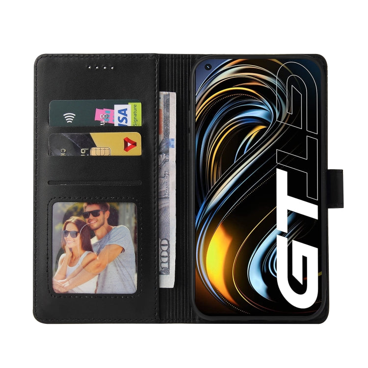 For Realme GT 5G GQUTROBE Skin Feel Magnetic Leather Phone Case