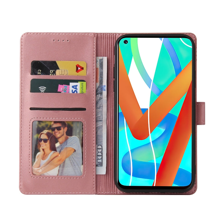 For Realme V13 5G GQUTROBE Skin Feel Magnetic Leather Phone Case