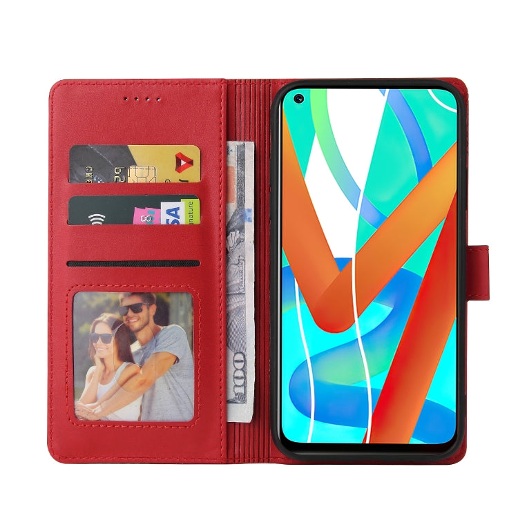 For Realme V13 5G GQUTROBE Skin Feel Magnetic Leather Phone Case