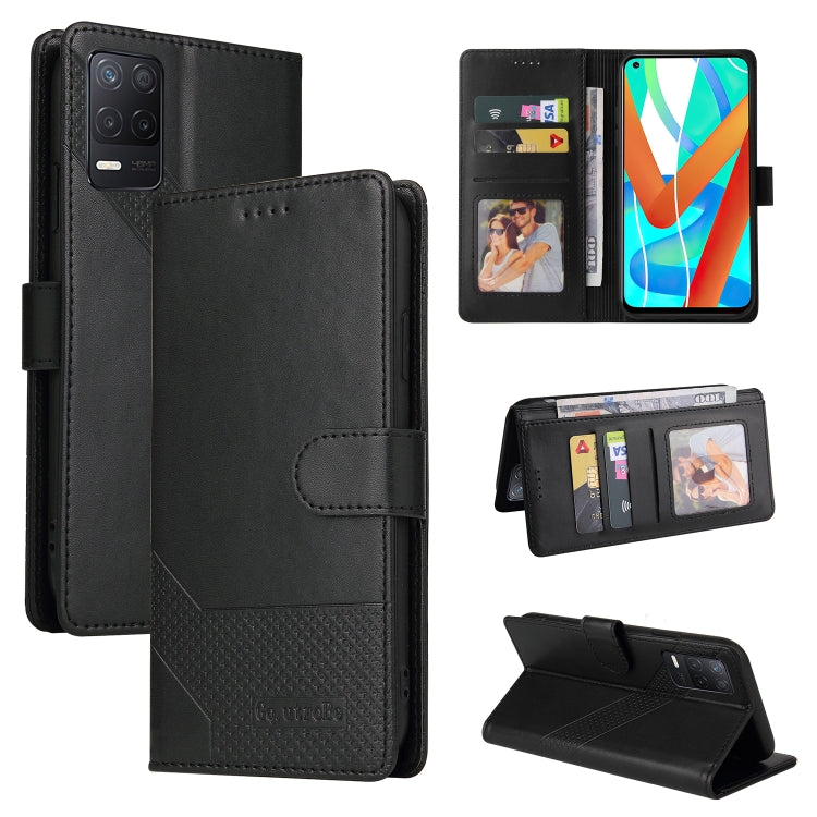 For Realme V13 5G GQUTROBE Skin Feel Magnetic Leather Phone Case
