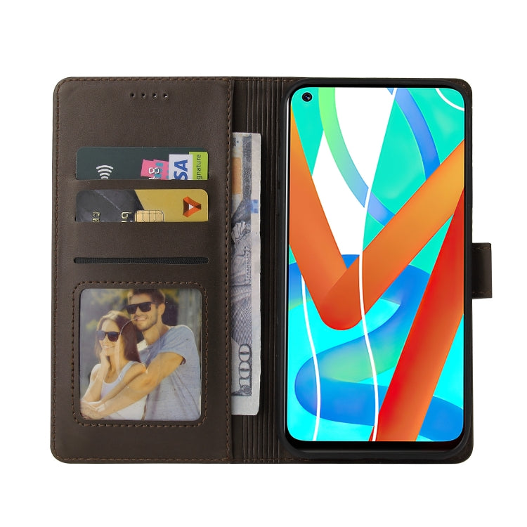 For Realme V13 5G GQUTROBE Skin Feel Magnetic Leather Phone Case