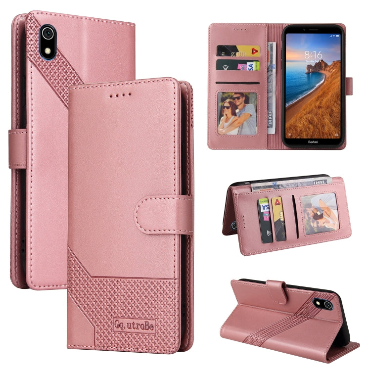 For Xiaomi Redmi 7A GQUTROBE Skin Feel Magnetic Leather Phone Case