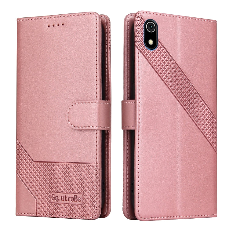 For Xiaomi Redmi 7A GQUTROBE Skin Feel Magnetic Leather Phone Case