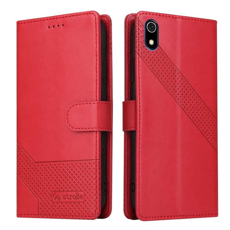 For Xiaomi Redmi 7A GQUTROBE Skin Feel Magnetic Leather Phone Case
