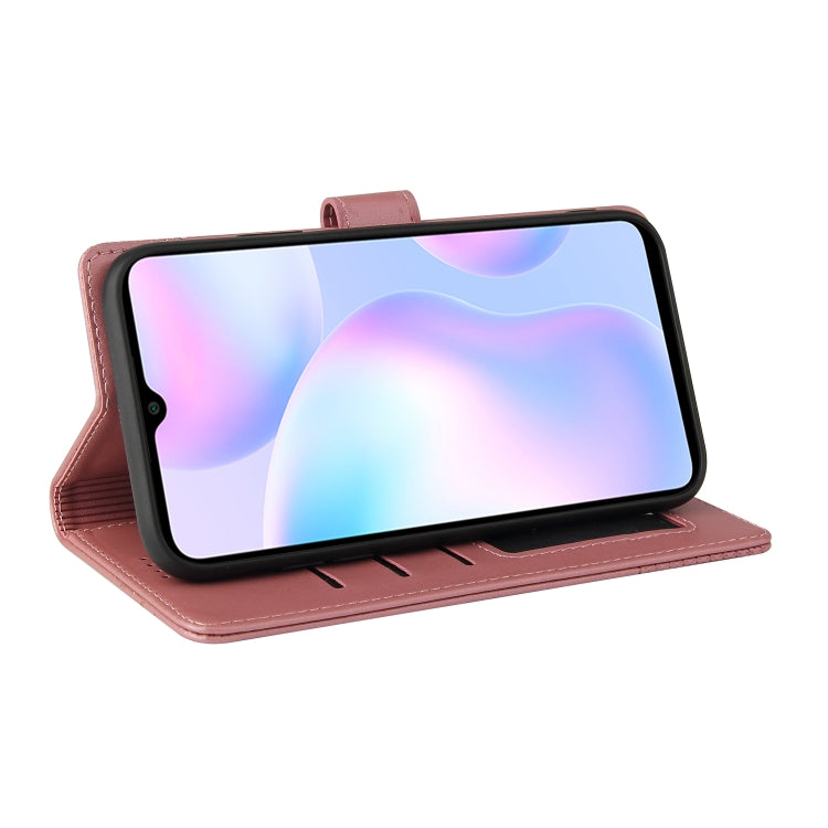 For Xiaomi Redmi 9A GQUTROBE Skin Feel Magnetic Leather Phone Case