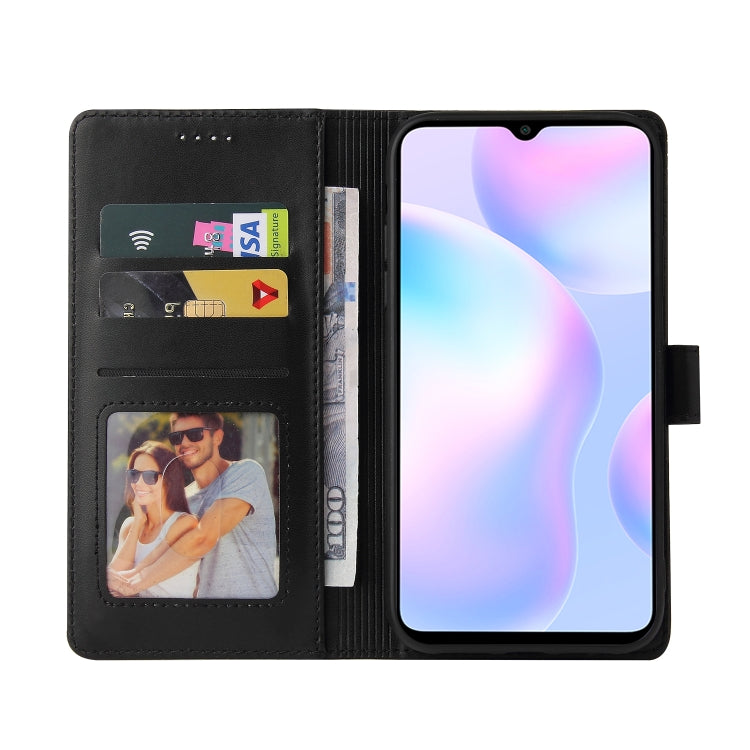 For Xiaomi Redmi 9A GQUTROBE Skin Feel Magnetic Leather Phone Case