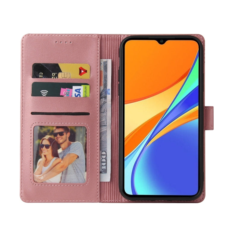 For Xiaomi Redmi 9C GQUTROBE Skin Feel Magnetic Leather Phone Case