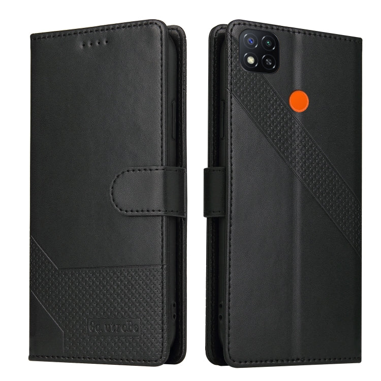 For Xiaomi Redmi 9C GQUTROBE Skin Feel Magnetic Leather Phone Case