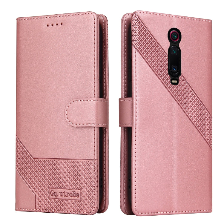 For Xiaomi Redmi K20 GQUTROBE Skin Feel Magnetic Leather Phone Case