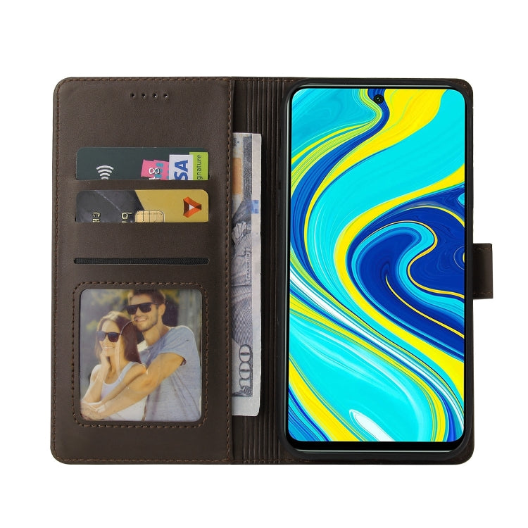 For Xiaomi Redmi Note 9 Pro GQUTROBE Skin Feel Magnetic Leather Phone Case