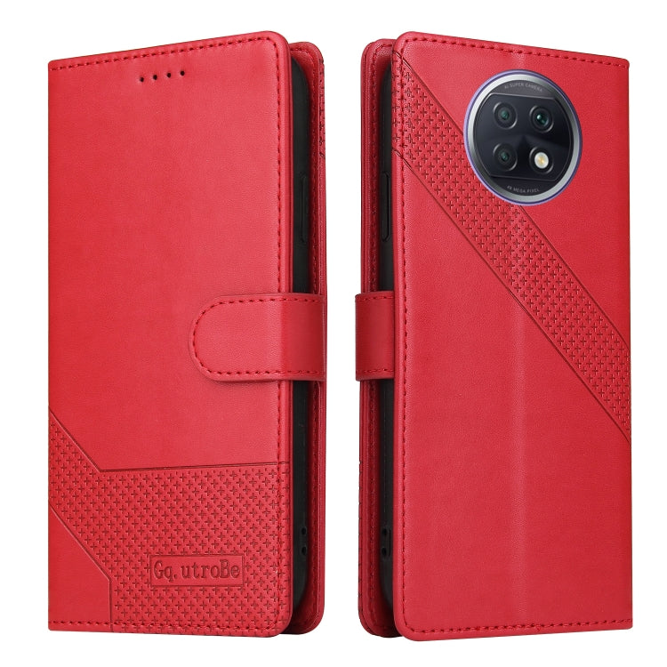 For Xiaomi Redmi Note 9T GQUTROBE Skin Feel Magnetic Leather Phone Case