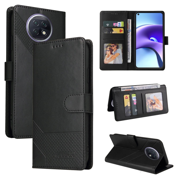 For Xiaomi Redmi Note 9T GQUTROBE Skin Feel Magnetic Leather Phone Case
