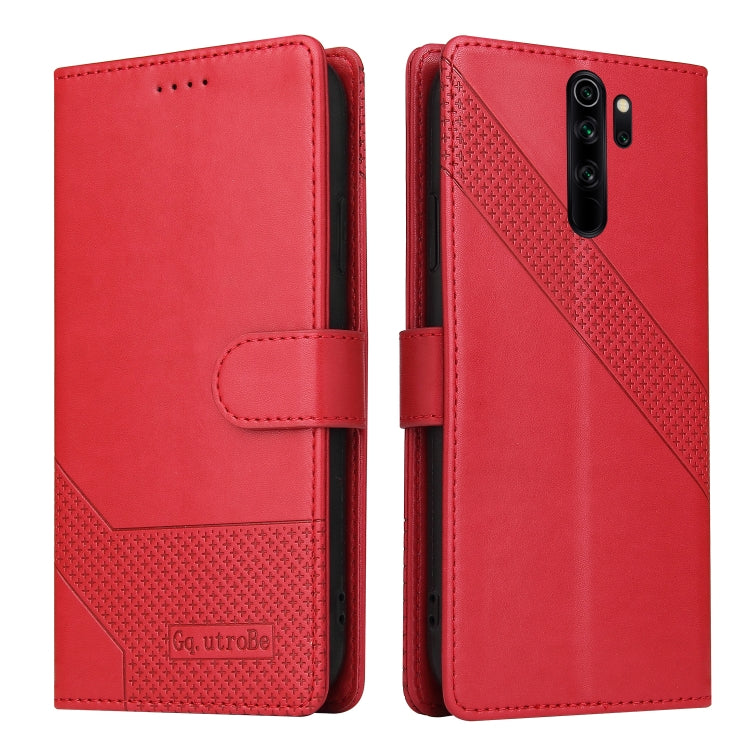 For Xiaomi Redmi Note 8 Pro GQUTROBE Skin Feel Magnetic Leather Phone Case