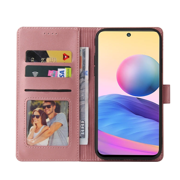 For Xiaomi Redmi Note 10 5G GQUTROBE Skin Feel Magnetic Leather Phone Case