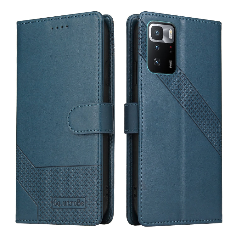For Xiaomi Redmi Note 10 Pro GQUTROBE Skin Feel Magnetic Leather Phone Case