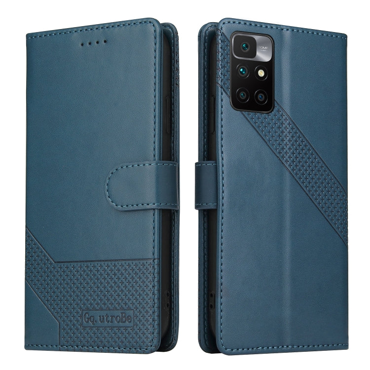 For Xiaomi Redmi 10 GQUTROBE Skin Feel Magnetic Leather Phone Case