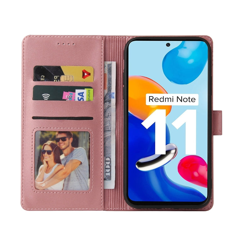 For Xiaomi Redmi Note 11 4G Global GQUTROBE Skin Feel Magnetic Leather Phone Case