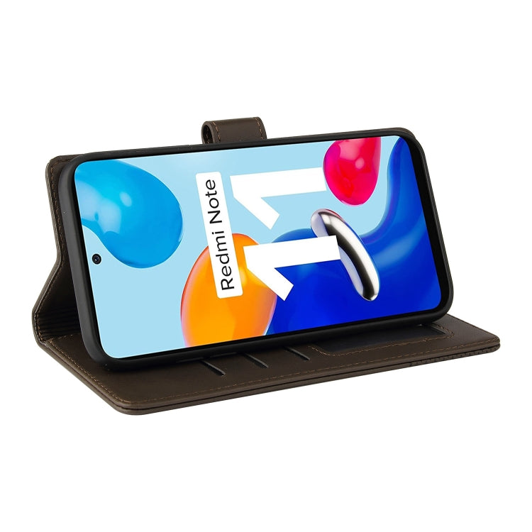 For Xiaomi Redmi Note 11 4G Global GQUTROBE Skin Feel Magnetic Leather Phone Case