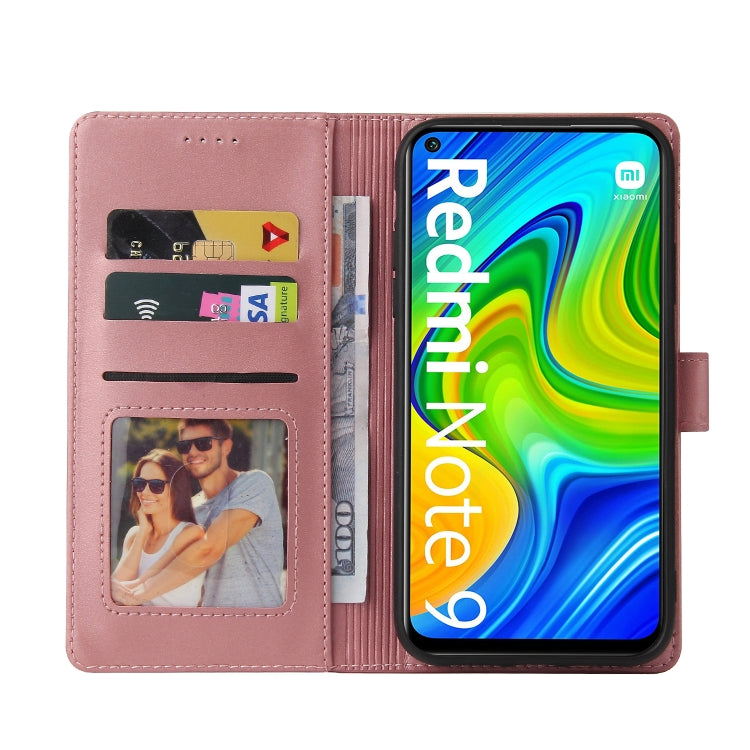 For Xiaomi Redmi Note 9 / 10X 4G GQUTROBE Skin Feel Magnetic Leather Phone Case