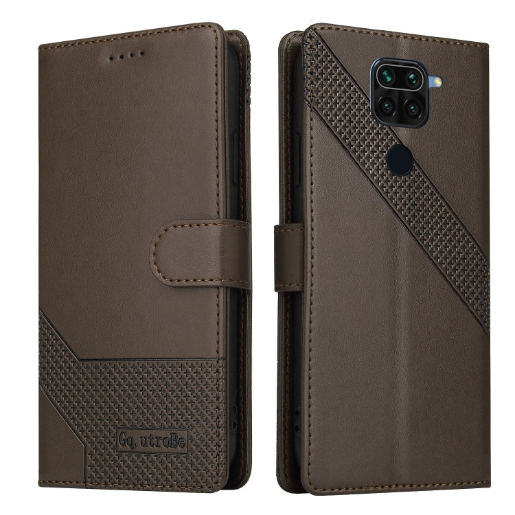 For Xiaomi Redmi Note 9 / 10X 4G GQUTROBE Skin Feel Magnetic Leather Phone Case
