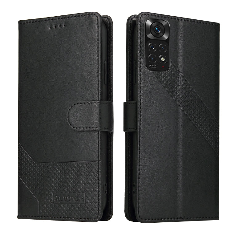 For Xiaomi Redmi Note 11 Pro GQUTROBE Skin Feel Magnetic Leather Phone Case